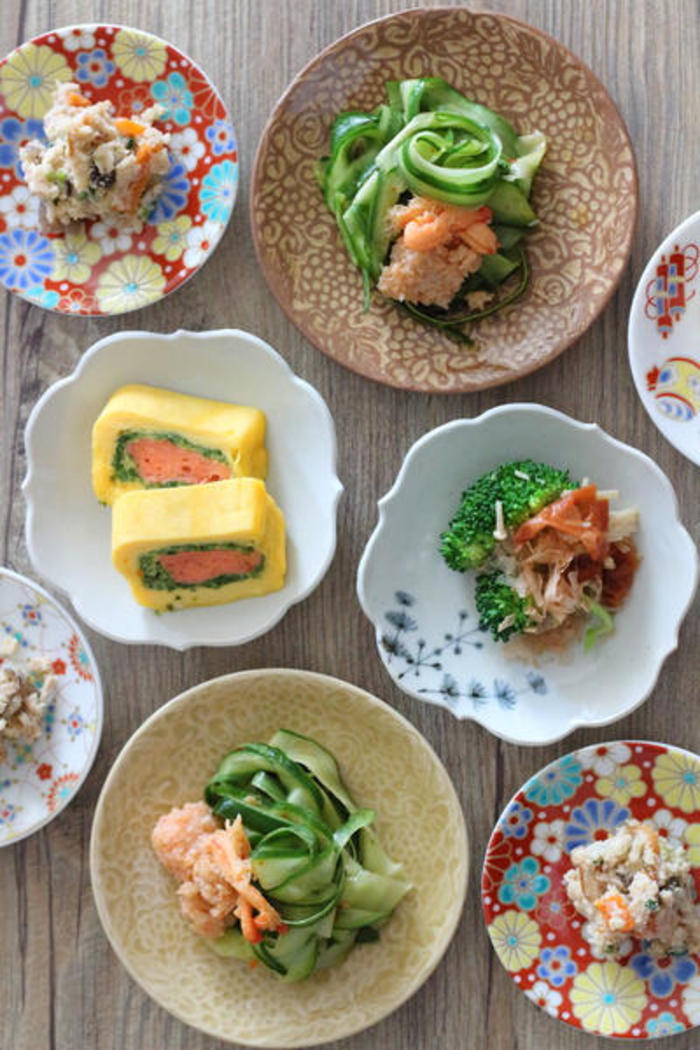 食卓に遊び心を♪色・形いろいろ「豆皿」の楽しい使い方 