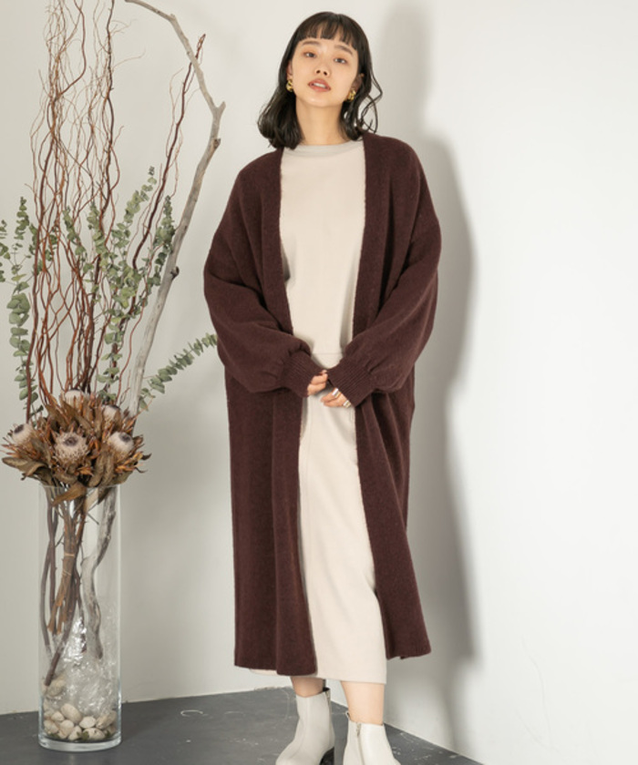 秋冬の晴れた日の相棒に＊ふわっと纏いたい「ロングニットカーディガン