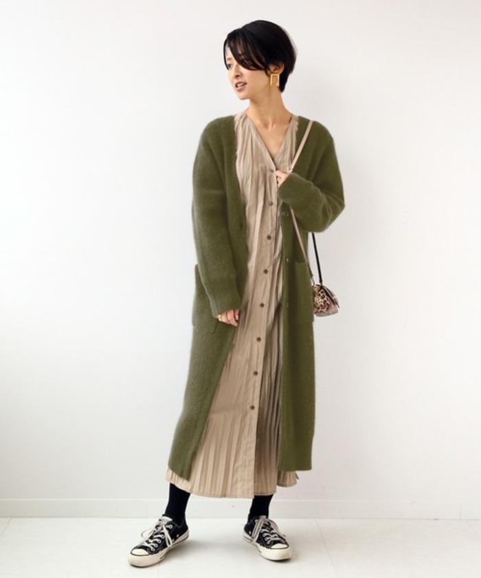 秋冬の晴れた日の相棒に＊ふわっと纏いたい「ロングニットカーディガン