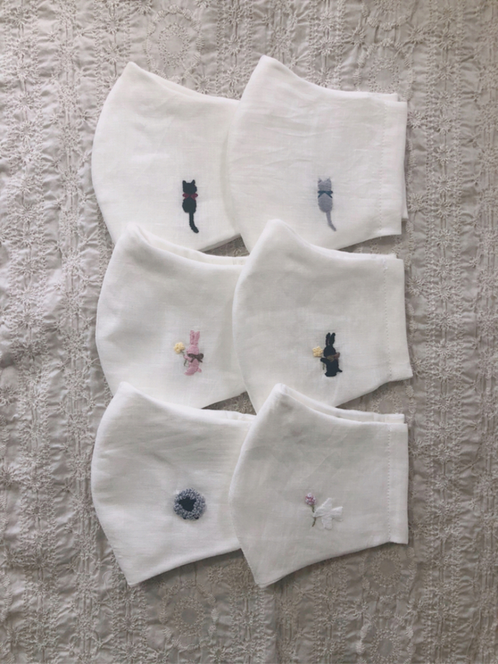 ワンポイント刺繍で私らしく♪｢手作り布マスク」をおしゃれにアレンジ