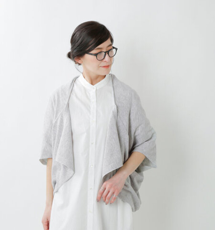 北欧暮らしの道具店　コットンリネン　ジャケット　オフホワイト 北欧暮らしの道具店 コットンリネン ジャケット オフホワイト 北欧