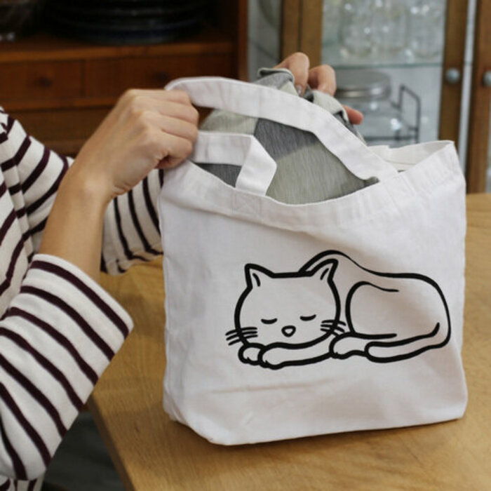 kvell 可愛いライオン　キャンバス地バッグ クラスカ好きな方 お買い物やサブバッグに。ロゴ・イラストが可愛いトートバッグ[2