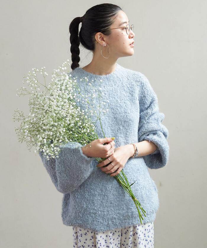 TRICOTE (トリコテ) | BICOLOUR KNIT TOPS (gray) | トップス お洒落 個性的 楽天市場】TRICOTE (トリコテ) | BICOLOUR KNIT TOPS (gray