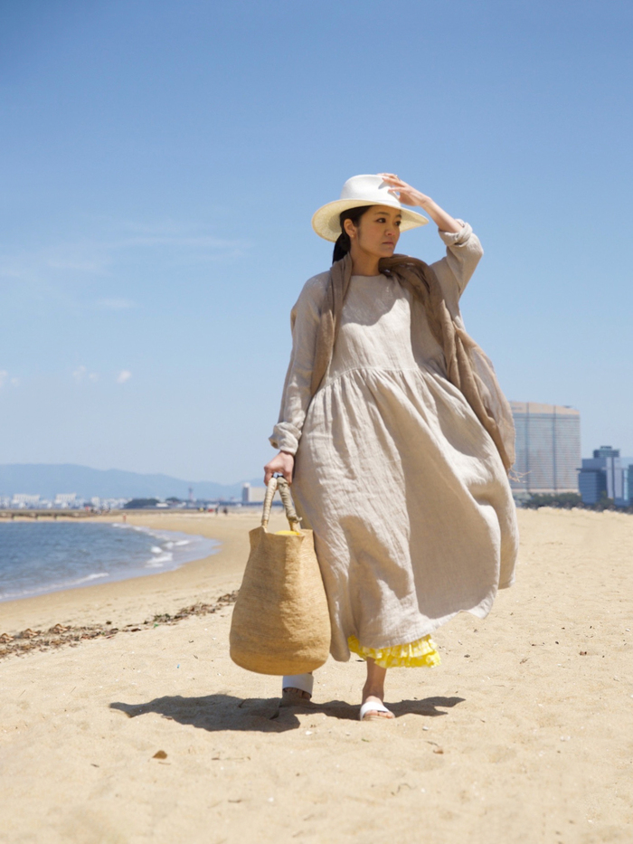 シンプルだけど新鮮！色で魅せるワンピスタイル【ichi 本多さん 