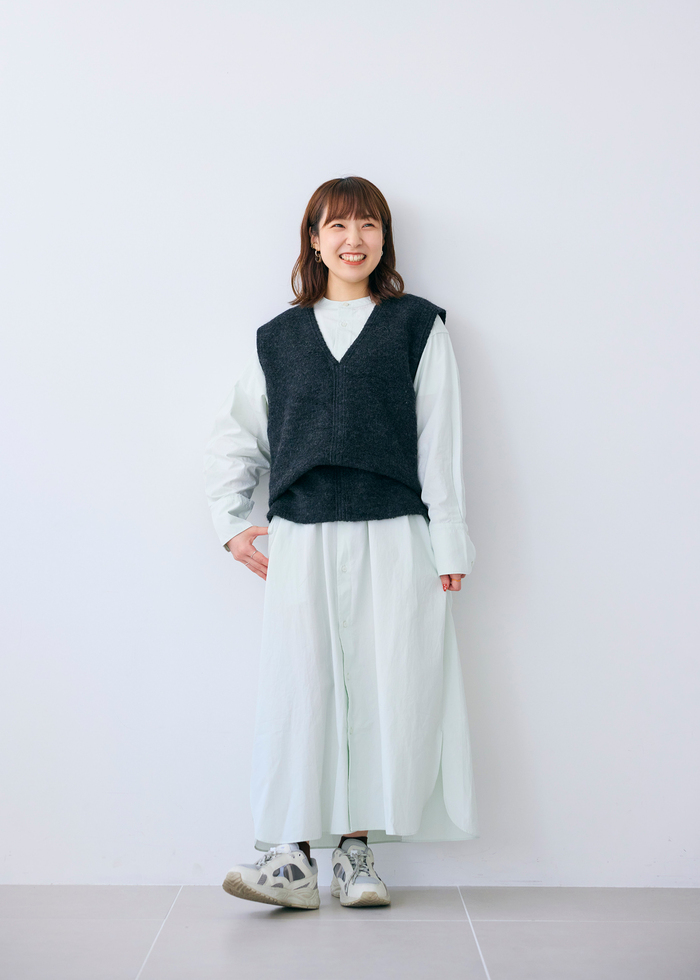 身長別！着用レビュー】knrn.の新作「シャツワンピ」を試着してみまし  