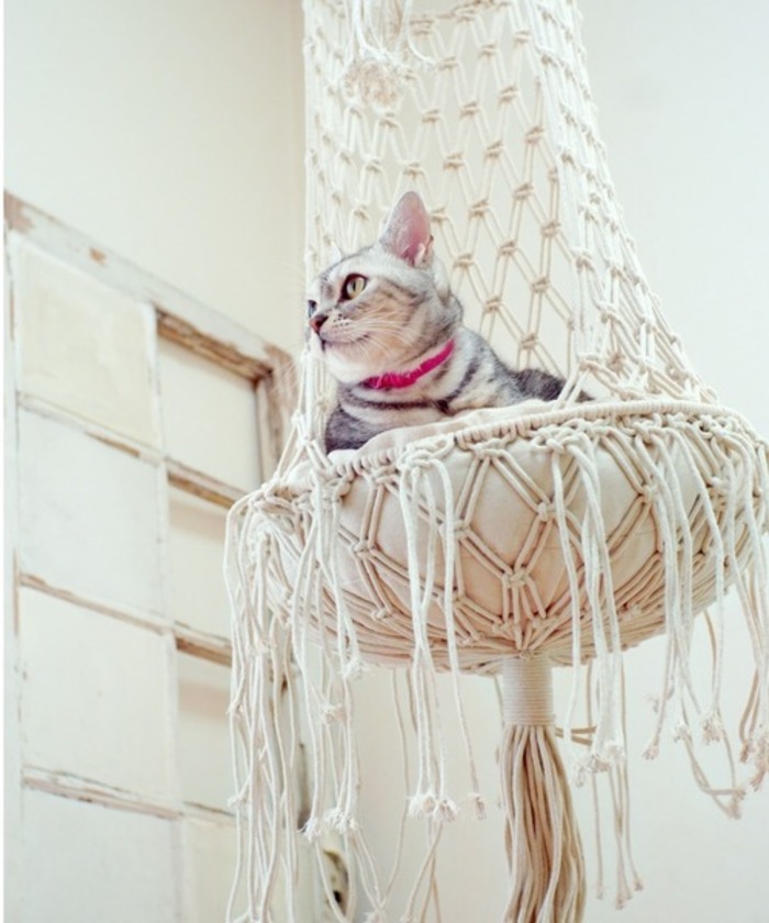 猫用ハンモック　メッシュ生地　ハンドメイド 猫用ハンモック メッシュ生地 ハンドメイド （【DIY】Seria購入