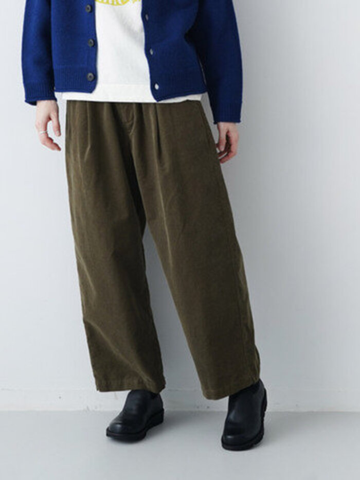 ワンピースオブロック　レッド コーデュロイ パンツ ワンピースオブロックレッド コーデュロイ パンツ