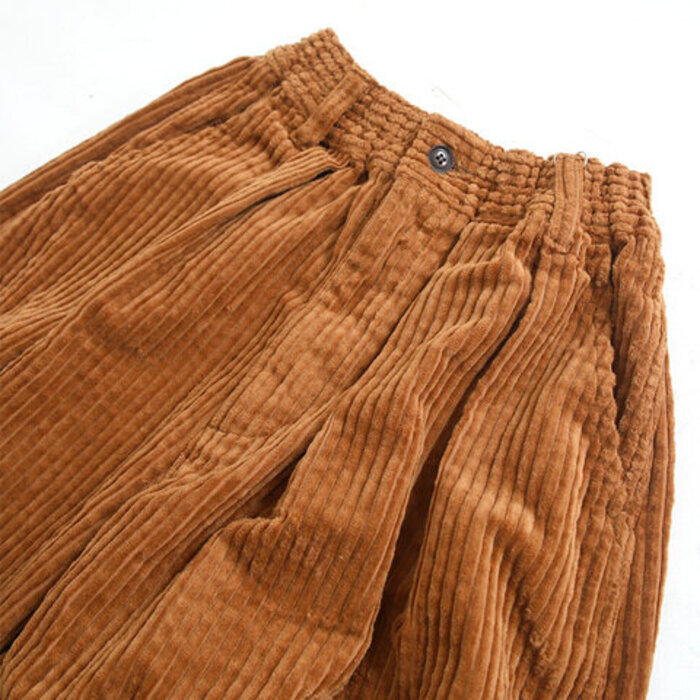 ユニクロ スリムフィットパンツ ブラウン ストレッチ コットン混 