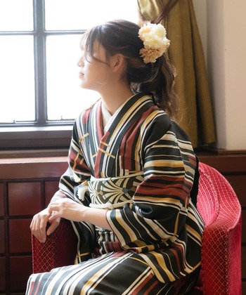 大胆な柄や色も、着物なら似合っちゃう！