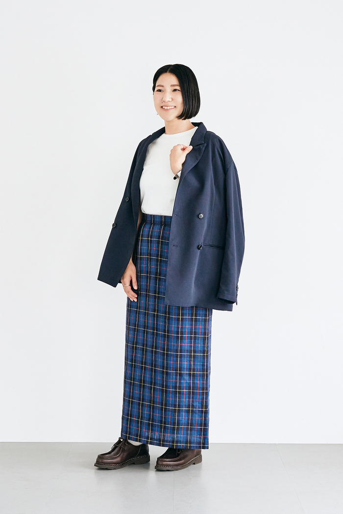 想いをまとう、わたしのおしゃれ。 #06リネンチェックスカート