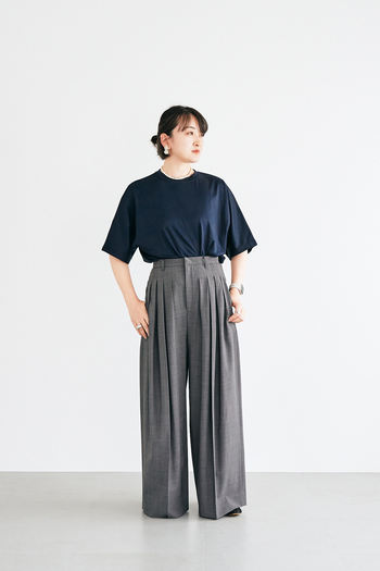 【ただいま試着中！】knrn.の「毎日のおともTシャツ」を身長別のスタッフがレビュー
