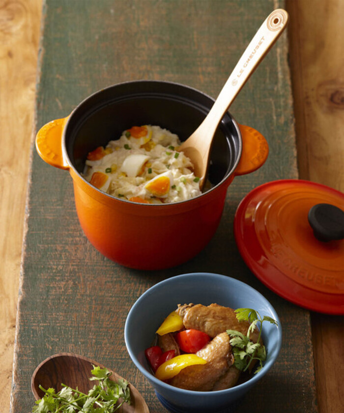 LE CREUSET オレンジ ホーロー鍋18cm 取扱説明書付き Amazon.co.jp