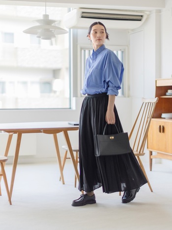 秋の新作で夏ファッションのマンネリを乗り越える!残暑の着回し-1-