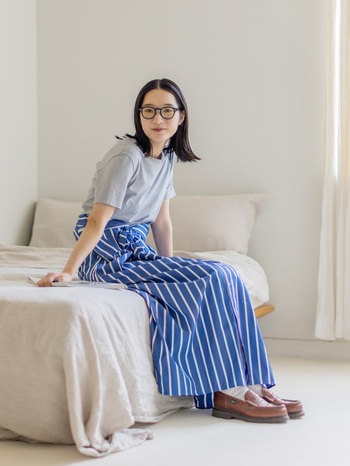 秋の新作で夏ファッションのマンネリを乗り越える！残暑の着回し-2-