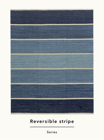 薄手で、気軽に取り入れやすい平織りタイプのじゅうたん。裏表が同じ手触り・図柄になっているので、汚れてきたら裏返しながら長く使えます。日本人の感性に合う穏やかな色彩なので、和室に取り入れるのもおすすめです。