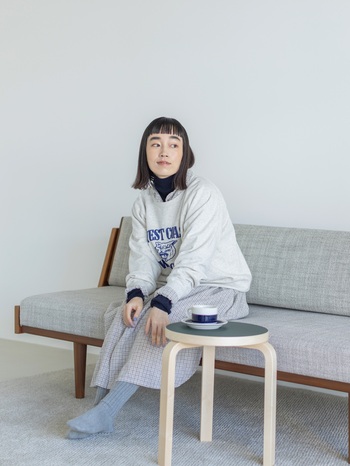 レイヤードに活躍するベーシックアイテムに注目!秋の着回し -1-