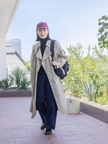 レイヤードに活躍するベーシックアイテムに注目!秋の着回し -1-