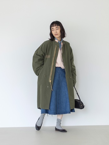 レイヤードに活躍するベーシックアイテムに注目!秋の着回し -2-