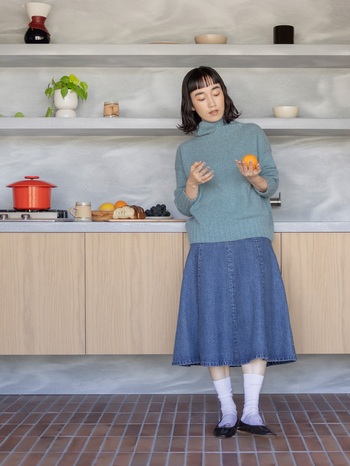 レイヤードに活躍するベーシックアイテムに注目!秋の着回し -2-