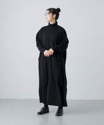 大人の『ロングニットワンピース』どう着こなす？｜タイプ別コーデ集