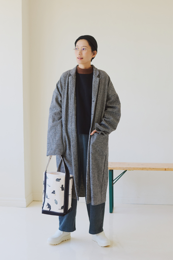 “キナリノ別注”で秋の着回しリレーコーデ《第2弾》