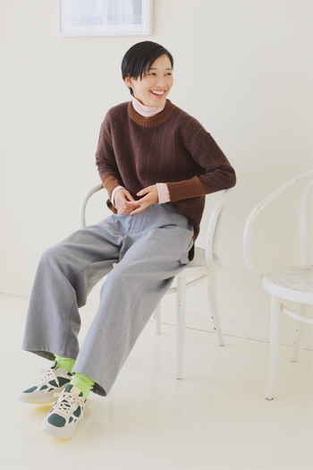 “キナリノ別注”で秋の着回しリレーコーデ《第2弾》