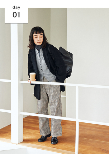 ジャケットやニットの本領発揮!初冬の着回し -1-