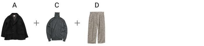 ジャケットやニットの本領発揮!初冬の着回し -1-