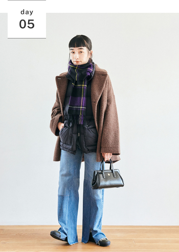 ジャケットやニットの本領発揮！初冬の着回し -2-