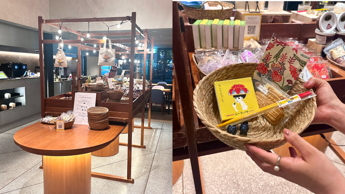 遊びに夢中でお土産を買い忘れること、ありませんか？そんなときには20:00～23:00にオープンする「夜市」が救世主。街をこよなく愛するOMOスタッフならではのラインナップで、街では見つけられなかったローカル菓子や、ミニサイズのシーサーなどを発見しました！商品は毎回少しずつ変わるので、ここでも一期一会を楽しめますね。