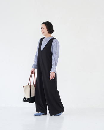 162cm（ネイビー・Lサイズ着用）