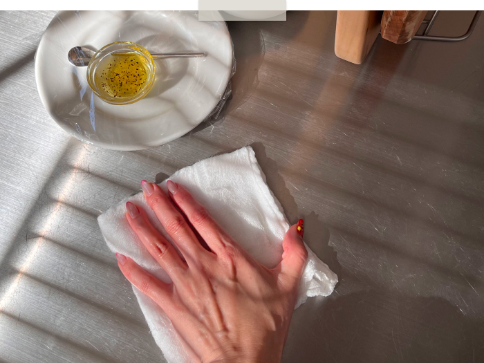 ▲一般的な大きさの台ふきん