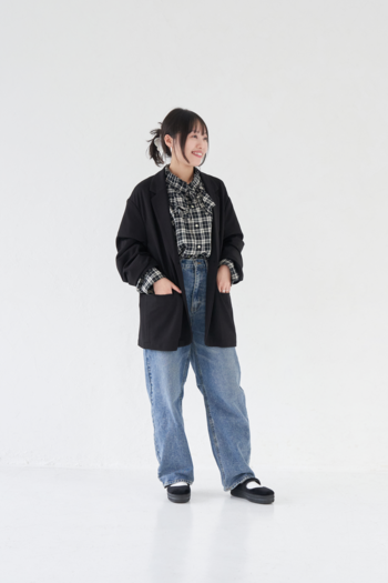 ブラック・フリーサイズ着用