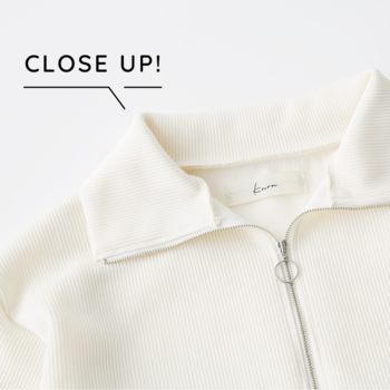 わたしの推しレポート＃05「品よく着こなす洗えるジップニット」