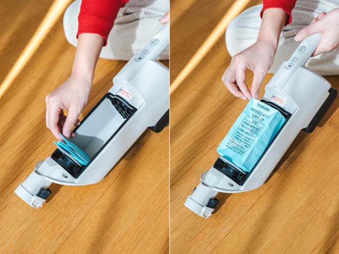 ゴミ捨て約3ヶ月に1回でOK！東芝のコードレスクリーナー