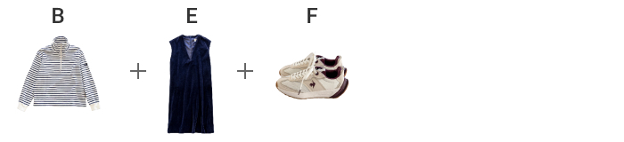 見た目のバランスも、寒さ対策も◎。重ね着で楽しむ冬の着回し -1-