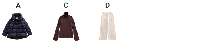 見た目のバランスも、寒さ対策も◎。重ね着で楽しむ冬の着回し -2-