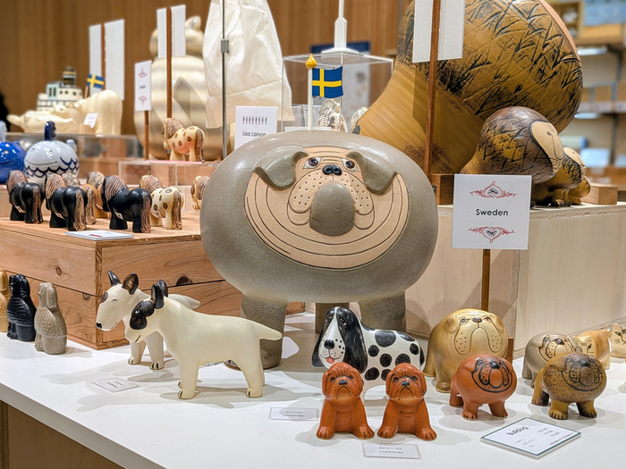 思わず目が離せなくなる愛くるしい表情の動物の陶器作品。数量限定でヴィンテージの陶器作品も販売されているので、気になる方は会場でチェックしてみてください