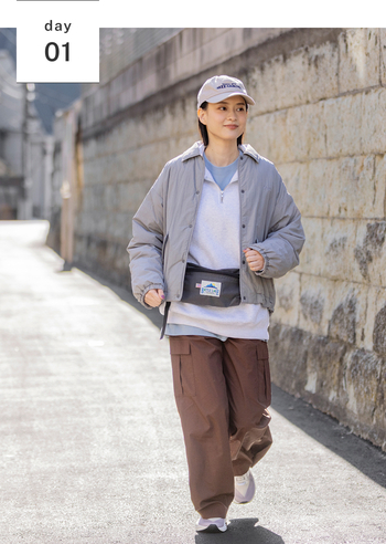 冬から春へ。季節の変わり目をおしゃれに楽しむ着回し -2-