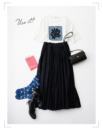 刺しゅう、プリント「ユニークTシャツ」で 楽しむ♪シーン別スタイル