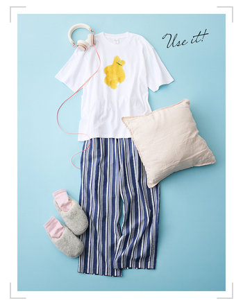 刺しゅう、プリント「ユニークTシャツ」で 楽しむ♪シーン別スタイル