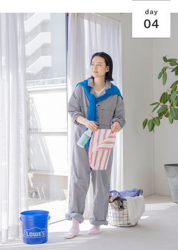 通勤も、屋外も。おしゃれに快適に過ごす♪ 初夏の着回し -1-