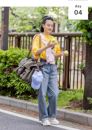 通勤も、屋外も。おしゃれに快適に過ごす♪ 初夏の着回し -2-