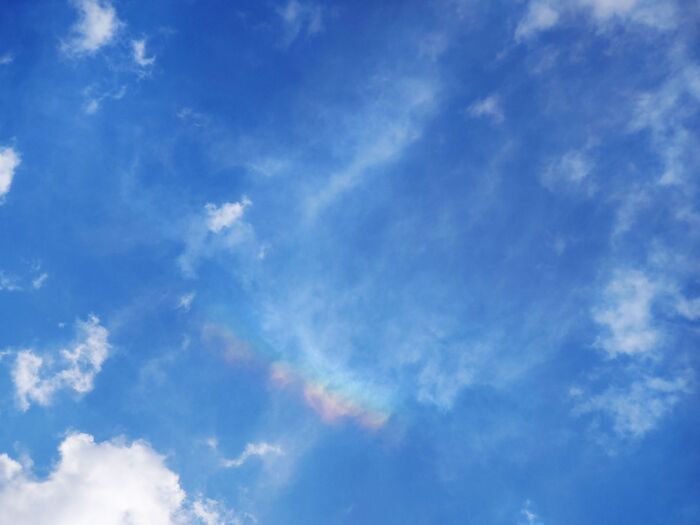 いかがでしたか?いつまででも時間を忘れて眺めていたい彩雲。彩雲は”薄い雲が上空高くにかかった晴天時の太陽近く”に起きる確率が高い現象なので、この条件の日に空を眺めると彩雲に出会えるかもしれませんよ。