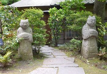 1941年に初代・根津嘉一郎氏の古美術コレクションを保存・展示するため設立された美術館。平成21年10月に、隈研吾氏の設計によりリニューアルオープンしました。館外には約17000平方メートルの日本庭園が広がり、四季折々の情緒あふれる光景を満喫できます。