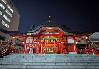 新宿の総鎮守として、新宿の発展を支え続けてきた「花園神社」は、新宿三丁目駅よりすぐの場所にあります。祭礼だけでなく骨董市や演劇など、文化的な行事が見られるのは花園神社ならでは。
露店商が商売繁盛の熊手をこぞって売る酉の市「大酉祭」は、毎年60万人が集い、師走を迎える街の風物詩となっています。強いパワーとご利益を少しでも頂けるよう、一度は参拝してみたいですよね!