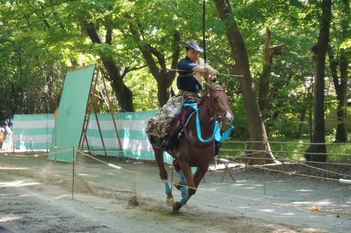 特に、葵祭の前儀として毎年5月3日に行われる「流鏑馬神事」は、京都の風物詩として毎年ニュースや新聞で取り上げられます。