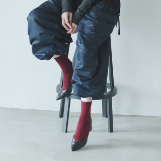 差し色、ドット、ケーブル柄。tabio・靴下屋でつくる最旬コーデ